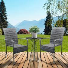 Designer Garden Chairs York Grey 2 4