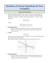 Linear Equations Examples Pdf Examples