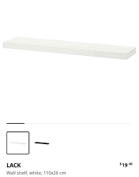 Ikea Lack Wall Shelf In White