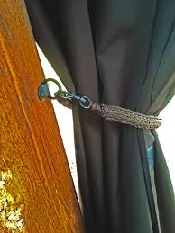 Outdoor Curtain Tiebacks Made From 550