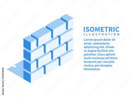 Brick Wall Firewall Icon Isometric