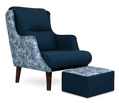 Buy Jerrish Wing Chair With Ottoman