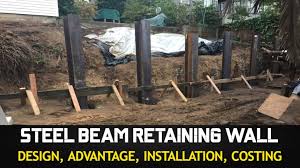 Steel Beam Retaining Wall A Sy