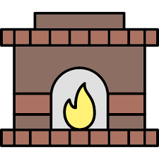 Stone Oven Generic Thin Outline Color Icon