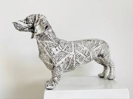Pop Art Dog Statue Large Dachshund Dog