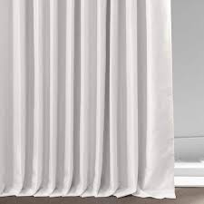 Off White Blackout Extra Wide Vintage Textured Faux Dupioni Curtain