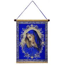 Virgin Mary Of Sorrows Tapestry Icon