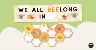 All About Me Display Wall Bee Hive