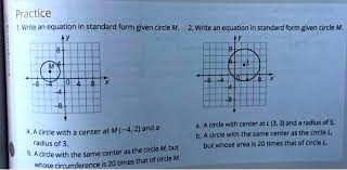 Standard Form Given Circle M Acircle