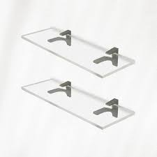 Clear Acrylic Rectangular Shelf