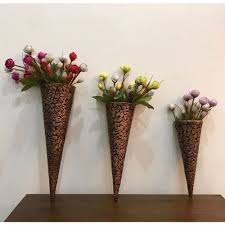 Wrought Iron Flower Pot Wall Hanging