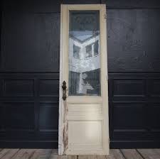 Art Nouveau Door With Etched Glass Pane