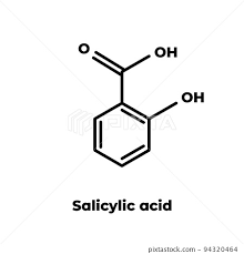 Salicylic Acid Molecule Skeletal