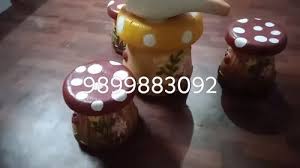 Native Frp Mushroom Garden Stool 14