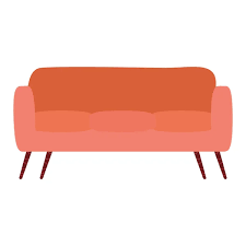 Red Sofa Livingroom Furniture Icon
