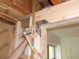 load bearing wall with a support beam