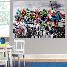 Adhesive Poster Marvel Heroes Lunch
