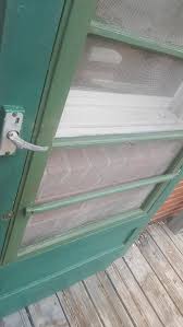 Antique Wood Exterior Screen Storm Door