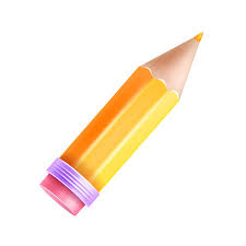 3d Pencil Icon Crayon Pen Vector