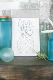 Diy Pineapple Wire Art Craft