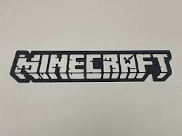 Minecraft Logo Silhouette Wall Art