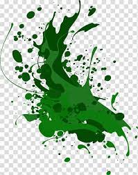 Green Paint Splatter Icon Blue Paint