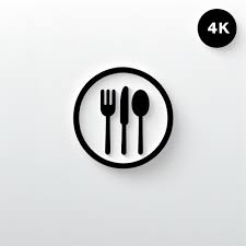 Icon Set Of Fork Fork And Spoon Vector