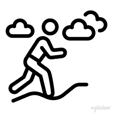 Outdoor Running Icon Outline Outdoor