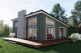 Bedroom Shed Roof House Plan