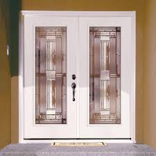 Feather River Doors 74 In X 81 625 In Preston Patina Full Lite Unfinished Smooth Left Hand Inswing Fiberglass Double Prehung Front Door Smooth