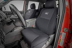 Tacoma Rough Country Neoprene Front And Rear Seat Covers Black 91052 Jk