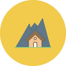 Mountain House Vector Icon 31065704