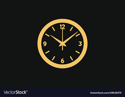 Time Is Art Stylish Clock Icon Set For