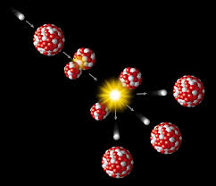 Nuclear Fission Of Uranium Stock Vector