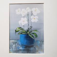 8x10 Frame Size Orchid Flower Wall Art