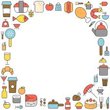 Cooking Icon Background Flat Design