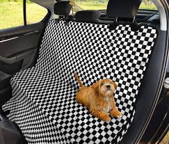 Checkerboard Dog Hammock Back Seat
