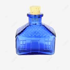 Antique Blue Glass Jar Fragile Cobalt