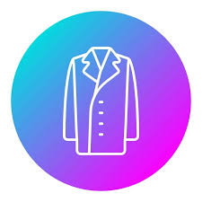 Winter Long Coat Vector Icon Can Be