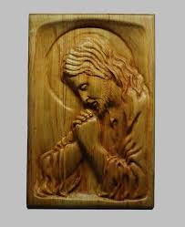 Religious Wood Carving Handmade The