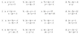Solving Systems Of Linear Equations By