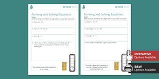 Forming And Solving Equations