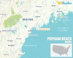 Map Of Popham Beach Maine Live Beaches