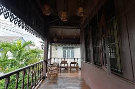 Traditional Thai Style Wooden Terrace