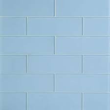 Blue Gray Frosted Glass Wall Tile