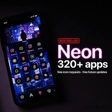 320 Neon App Icons Bester Exclusive
