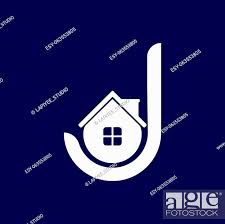 Vector House Letter J Logo Template
