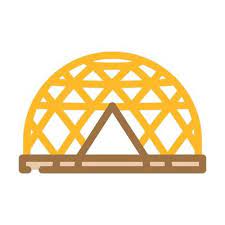 Geodesic Dome Vector Art Icons And