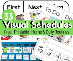 Visual Schedule Templates For Autism
