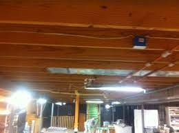 Exposed Wood Ceiling Painting In